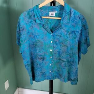 Coastalcore Top, Blue, Very Vineyard, M/L